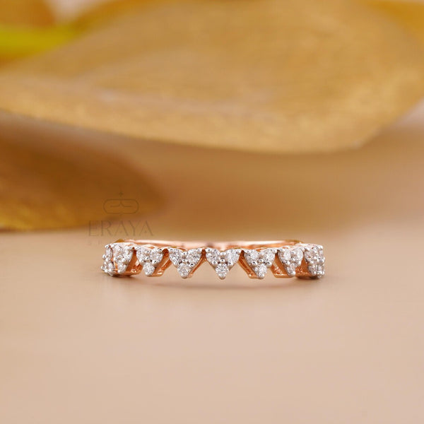Rose Gold Stackable Band – Lab Diamond Ring