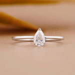 Teardrop Diamond Ring | Pear Solitaire
