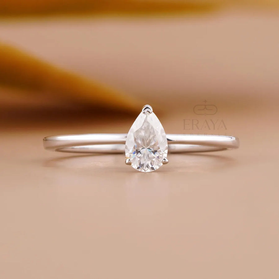 Teardrop Diamond Ring | Pear Solitaire