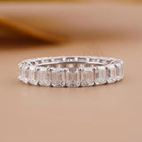 Emerald Diamond Ring – 4.80 CT Wedding Band