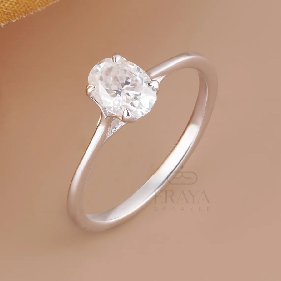 Oval Engagement Rings Classic Solitaire
