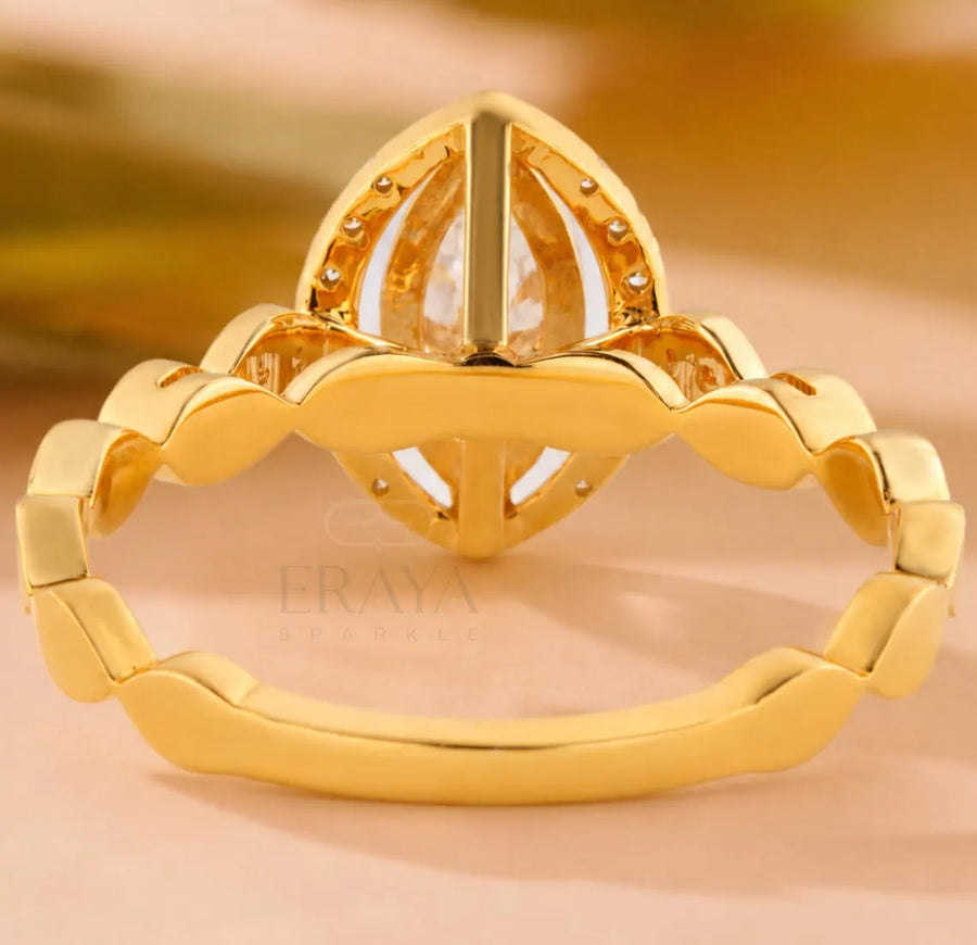 Marquise Cut Lab-Grown Diamond Ring