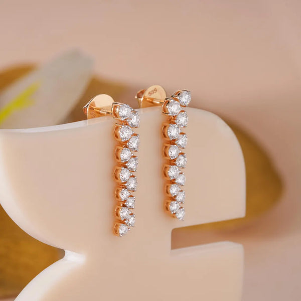 Diamond Drop Earrings | 1.846 CT Lab Diamond