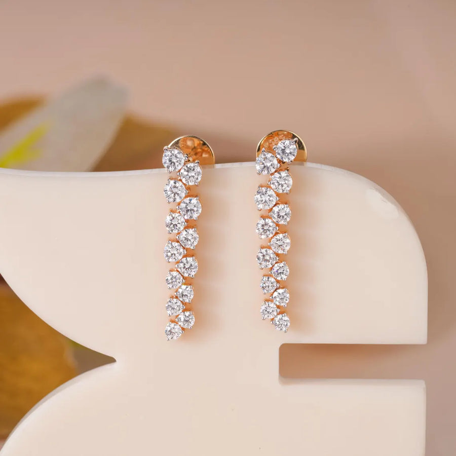 Diamond Drop Earrings | 1.846 CT Lab Diamond