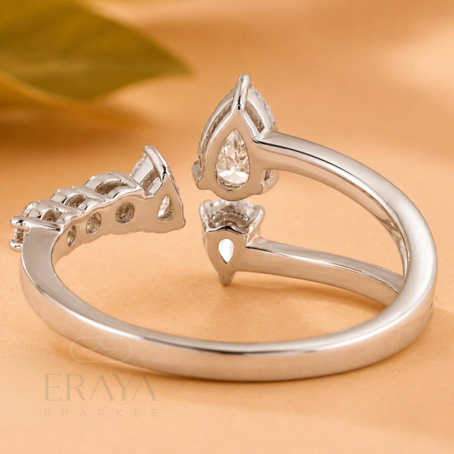 Pear Cut Band with LG Diamond Accent