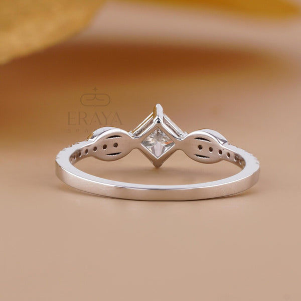 Princess Cut lab grown Diamond Ring