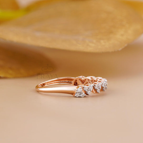 Rose Gold Stackable Band – Lab Diamond Ring