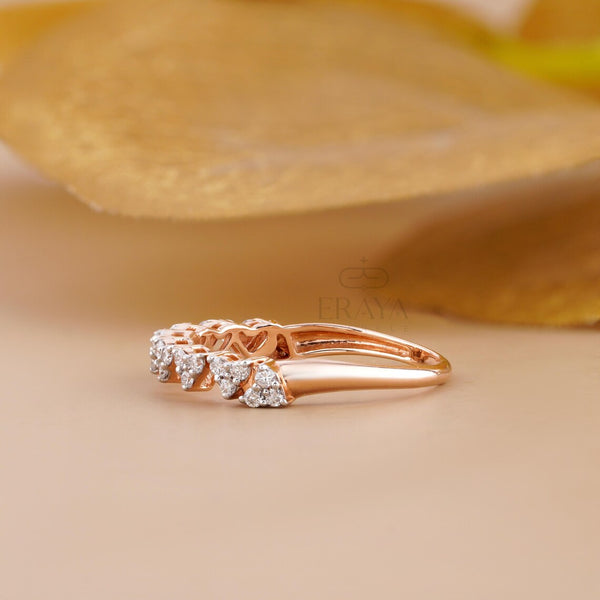 Rose Gold Stackable Band – Lab Diamond Ring