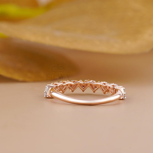 Rose Gold Stackable Band – Lab Diamond Ring