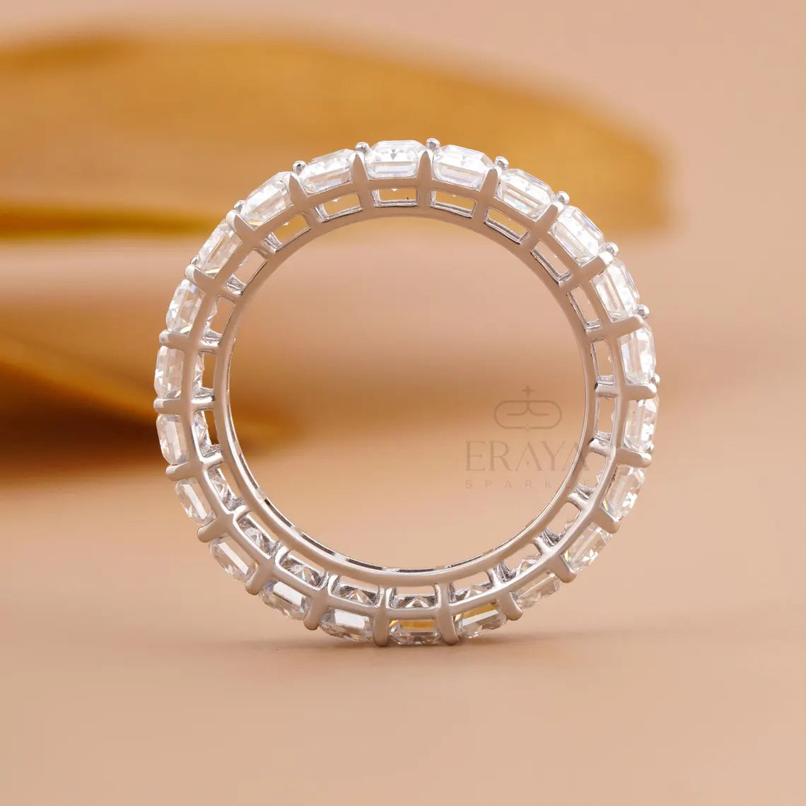 Emerald Diamond Ring – 4.80 CT Wedding Band