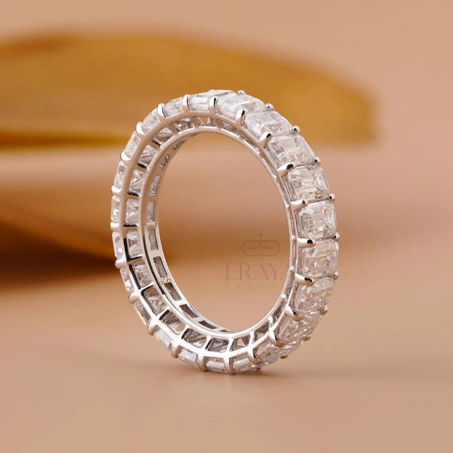 Emerald Diamond Ring – 4.80 CT Wedding Band
