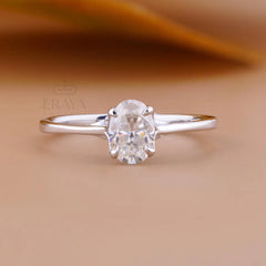 Oval Engagement Rings Classic Solitaire