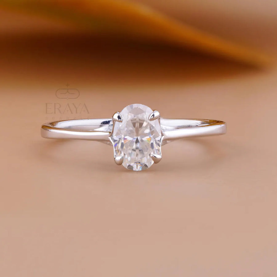 Oval Engagement Rings Classic Solitaire