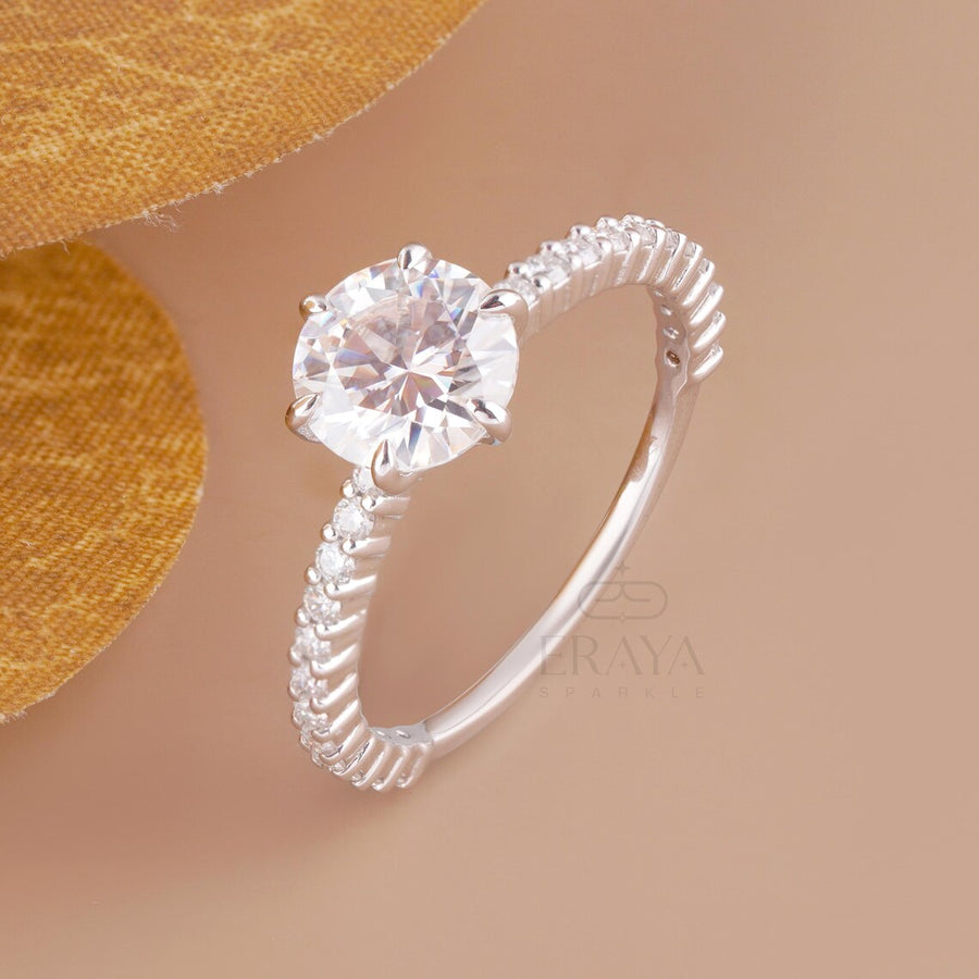 Solitaire Diamond Ring – 1.29 CT Round Lab Diamond