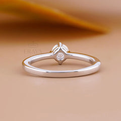 Solitaire Lab Diamond Ring with Round Brilliance