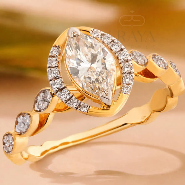 Marquise Cut Lab-Grown Diamond Ring