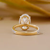 Gold Engagement Rings | Hidden Halo Oval Ring