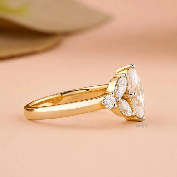 Marquise Diamond Engagement Ring | Lab Diamond Ring