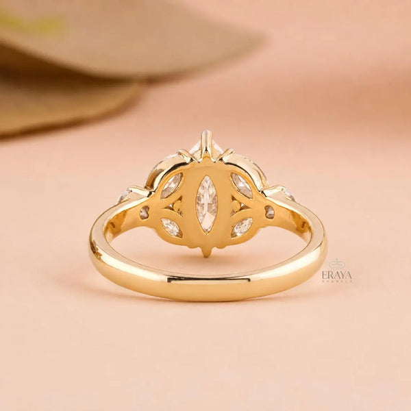 Marquise Diamond Engagement Ring | Lab Diamond Ring
