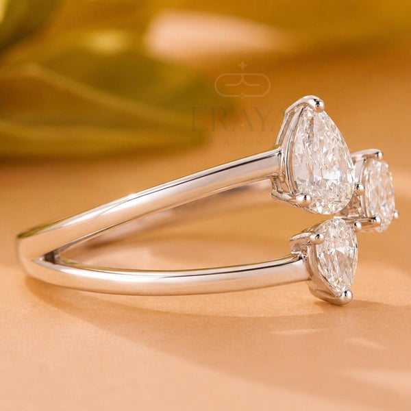Pear Cut Band with LG Diamond Accent