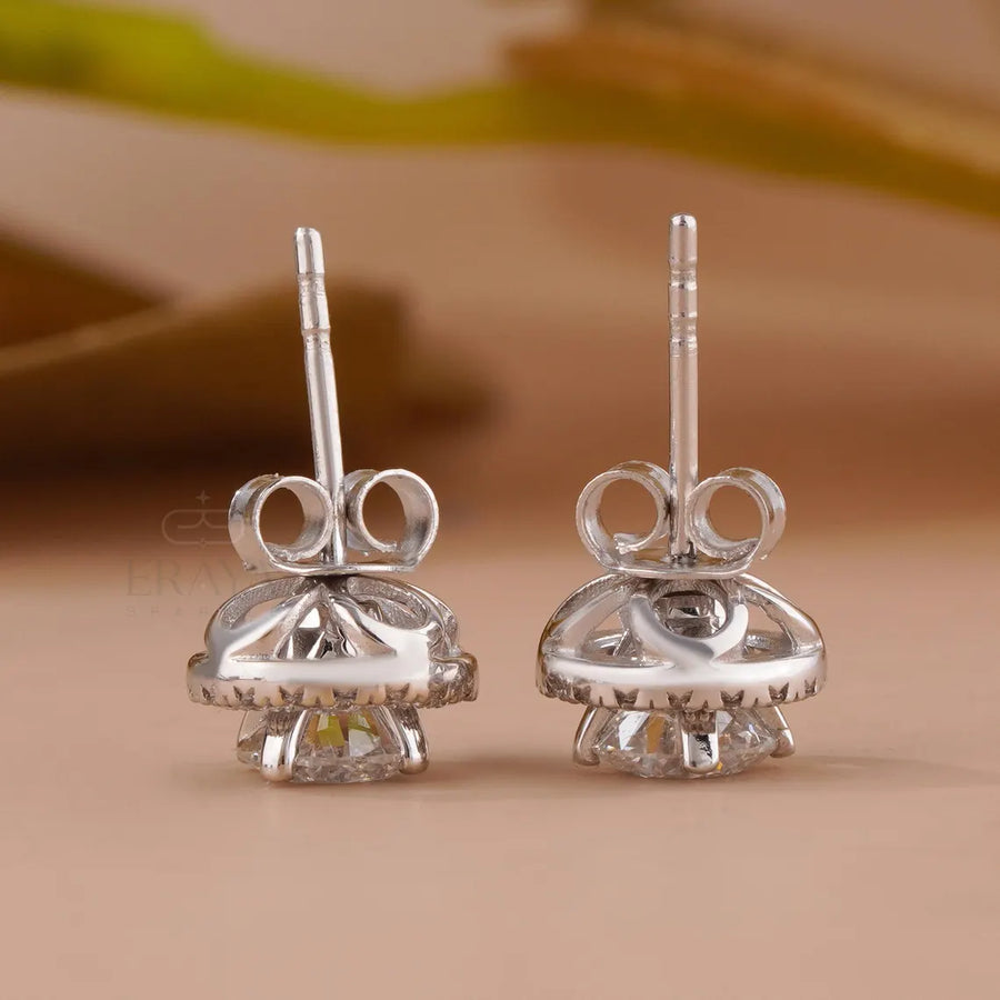 Diamond Jacket Earrings | Detachable Halo Studs