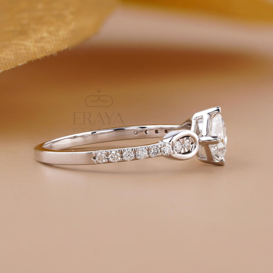 Princess Cut lab grown Diamond Ring