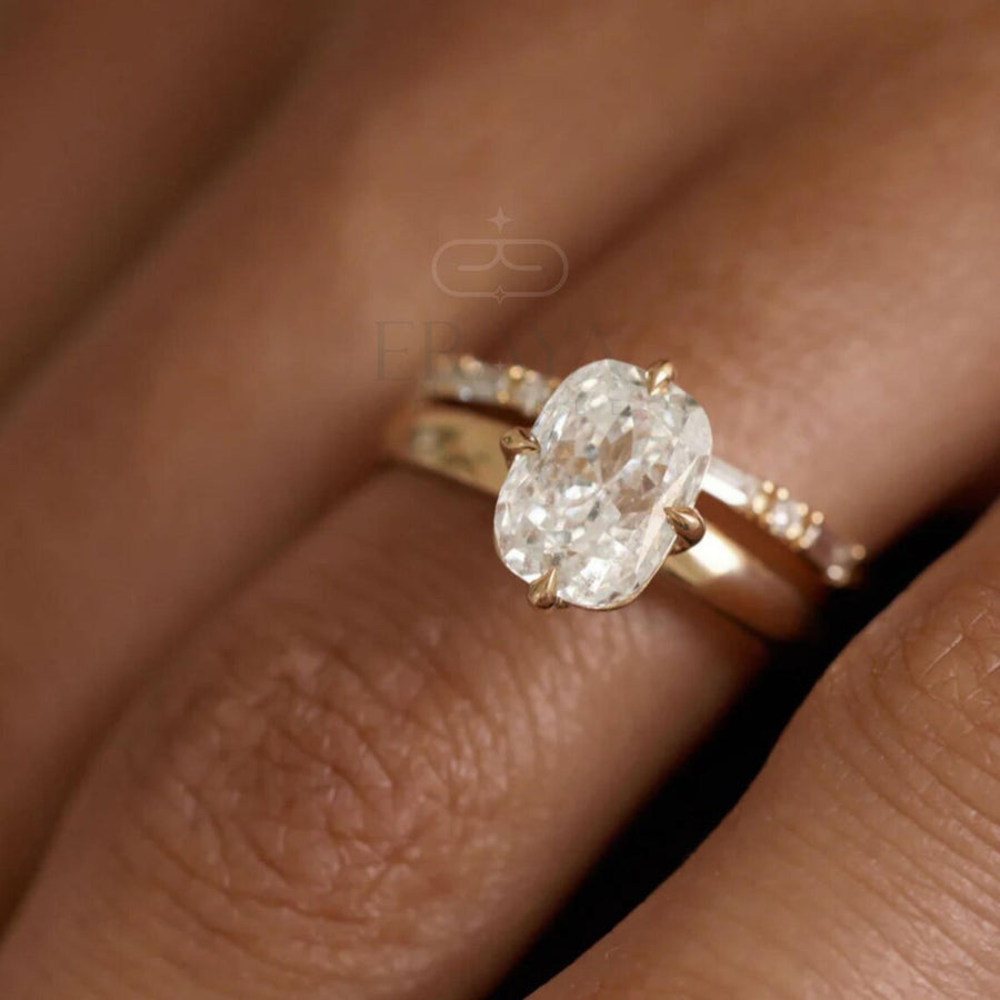 Cushion Cut Diamond Compass Engagement Ring