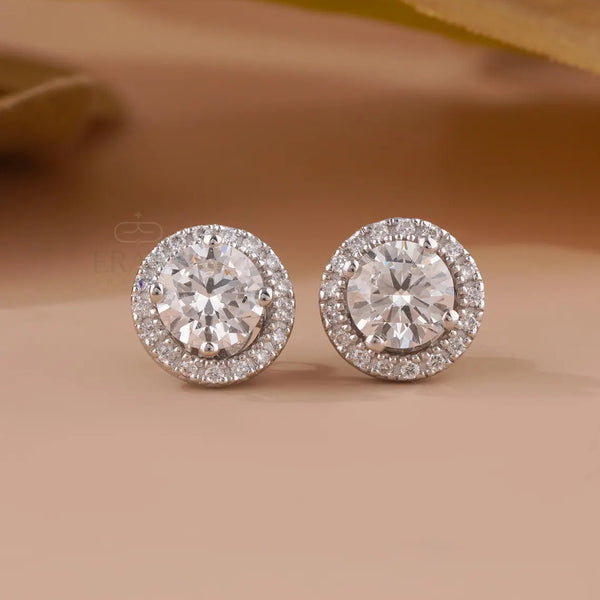 Diamond Jacket Earrings | Detachable Halo Studs