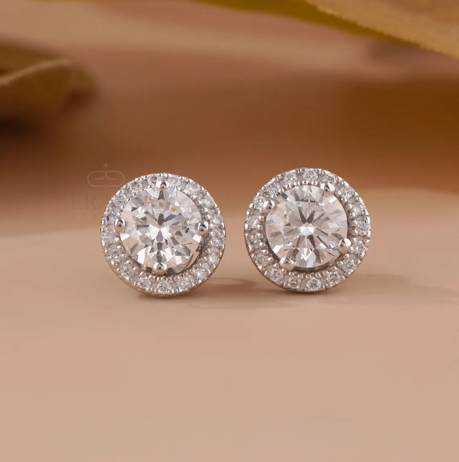 Diamond Jacket Earrings | Detachable Halo Studs
