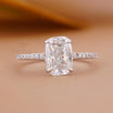 Cushion Cut Diamond Ring with Split Shank
