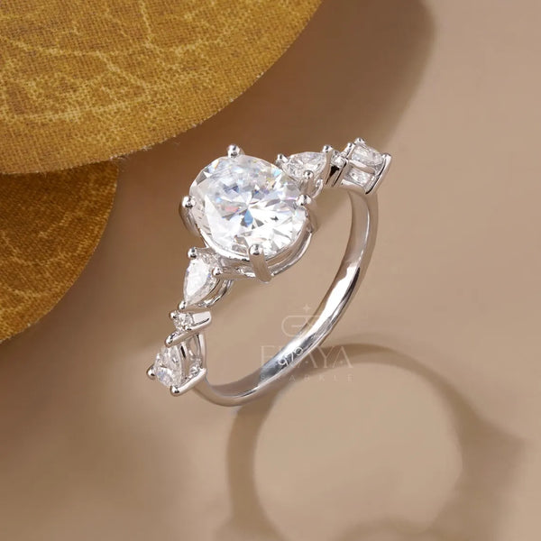 Oval Engagement Rings | Nature Vine Diamond