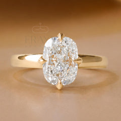 Cushion Cut Diamond Compass Engagement Ring