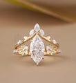 Marquise Diamond Ring with Nature V Band