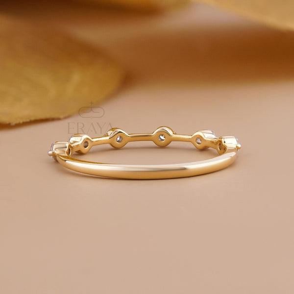 Diamond Band Ring | Floating Wedding Band