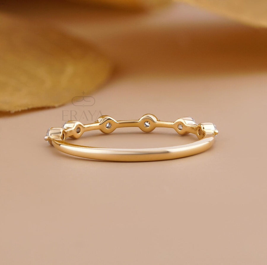 Diamond Band Ring | Floating Wedding Band