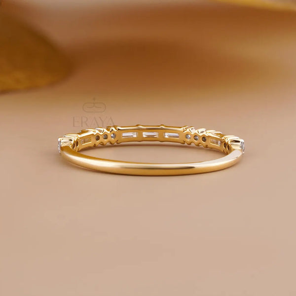 Lab Grown Diamond Band | Baguette Wedding Ring