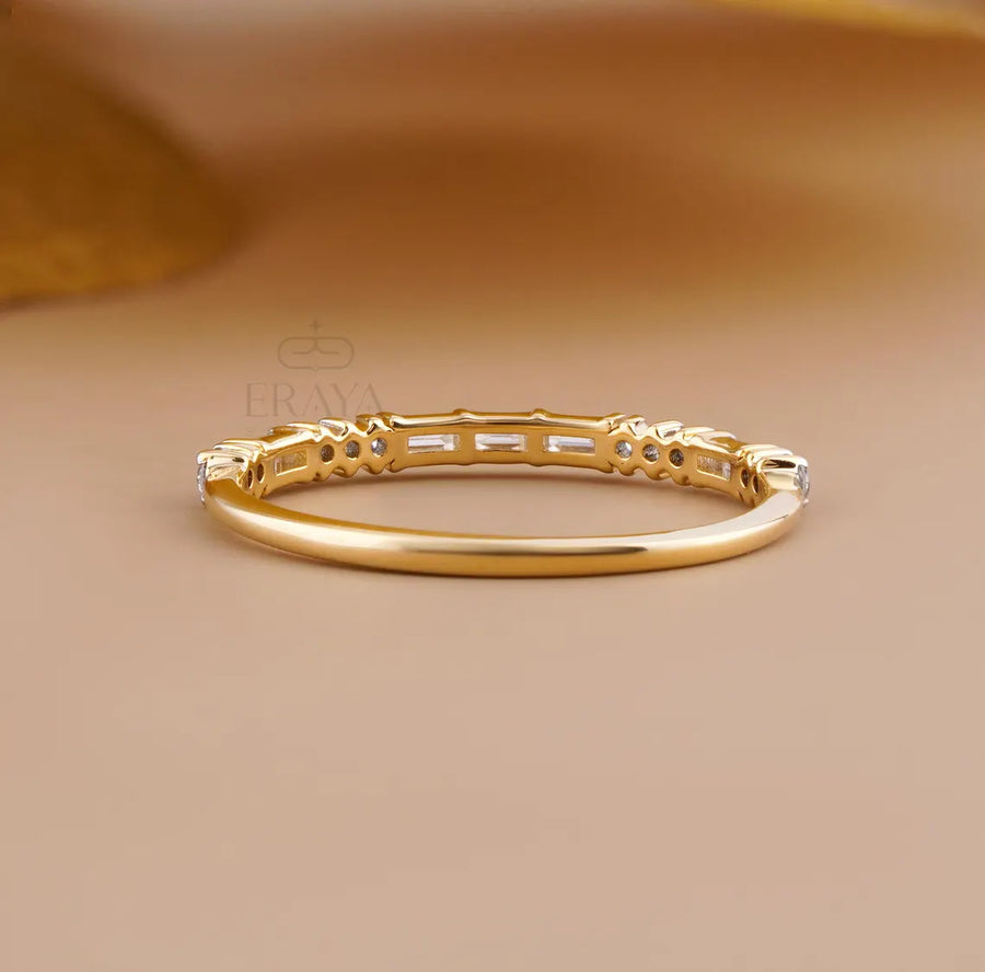 Lab Grown Diamond Band | Baguette Wedding Ring