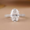 Oval Engagement Ring – Cathedral Diamond