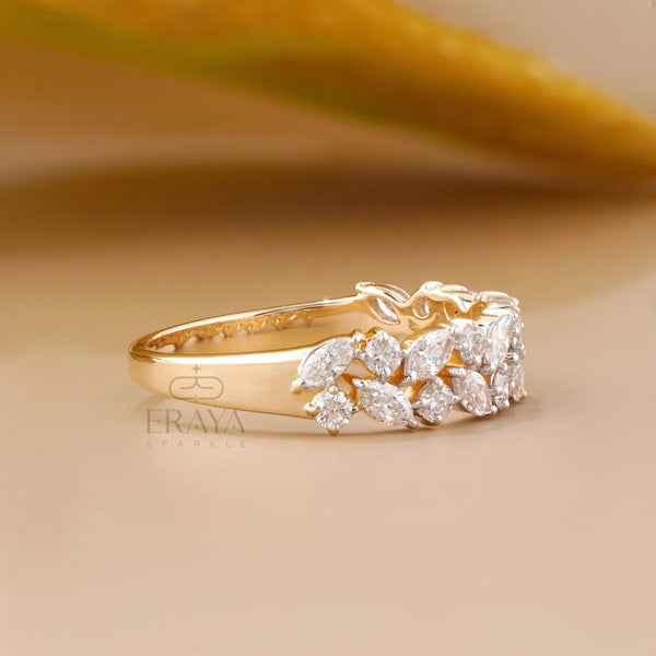 Half Eternity Ring | Marquise Diamond Band