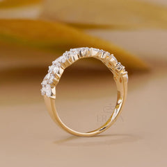 Half Eternity Ring | Marquise Diamond Band