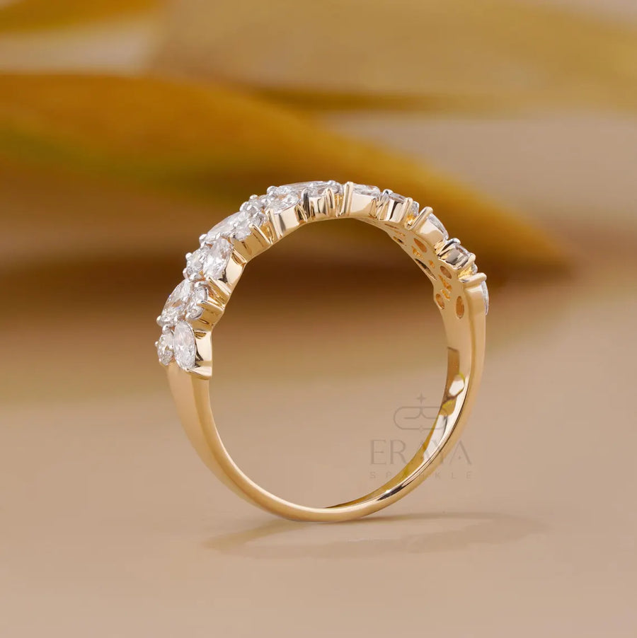 Half Eternity Ring | Marquise Diamond Band