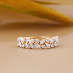 Half Eternity Ring | Marquise Diamond Band