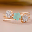 Promise Ring with Lab Grown Diamond Floral
