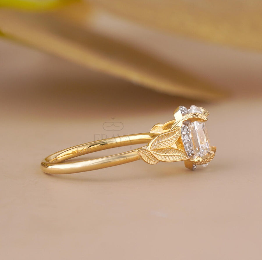 Oval Engagement Rings with Hidden Halo