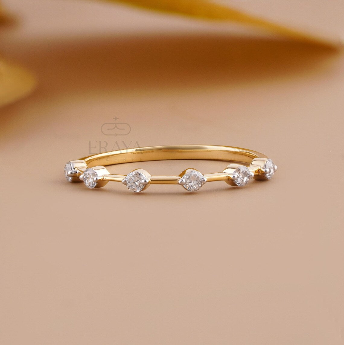 Diamond Band Ring | Floating Wedding Band