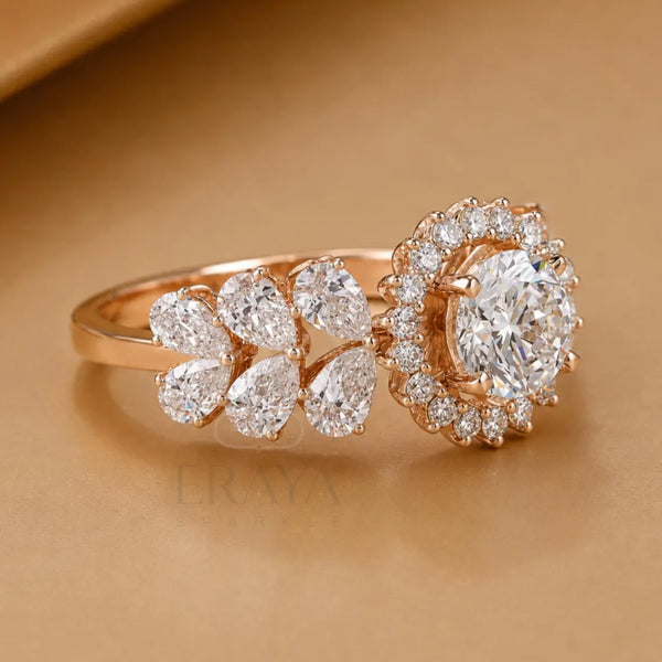 Solitaire Diamond Halo Engagement Ring