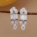 Lab Grown Drop Earrings | Pear Diamond Dangles