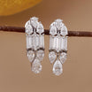 Lab Grown Drop Earrings | Pear Diamond Dangles