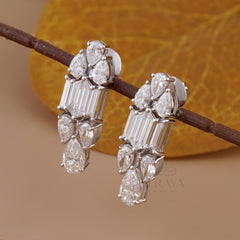 Lab Grown Drop Earrings | Pear Diamond Dangles