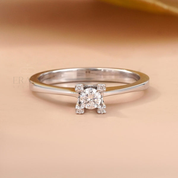 Solitaire Diamond Ring | Round Lab Grown Gold